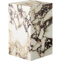 Plinth Tall Calacatta Viola Marble - Småbord & Sidobord - Norm Architects - Rosa - Sten