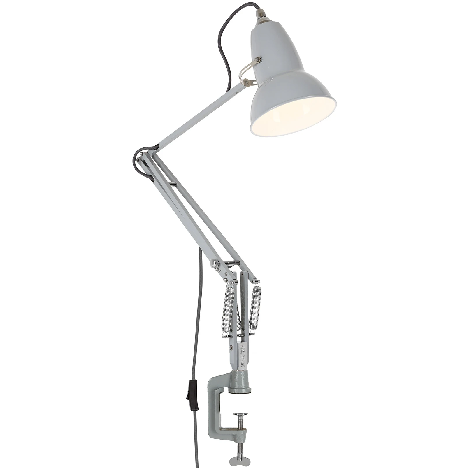 Original 1227 Desk Lamp with Clamp Dove Grey - Desk Lamps - George Carwardine - Grey