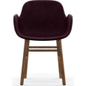 Form Armchair Wood, Full Upholstery