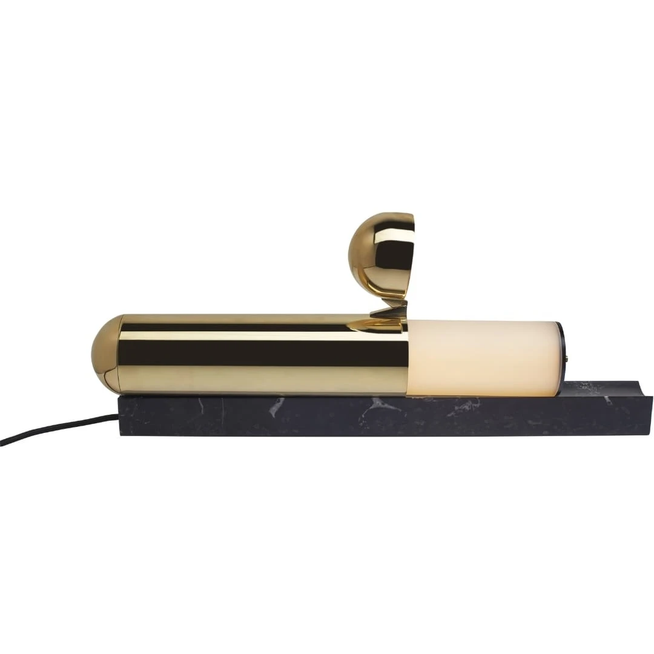 Photo of Isp Table Lamp Polished Brass/Black Marble - Dcw Editions
