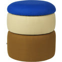 Pond Pouf Blue/sand/ochre