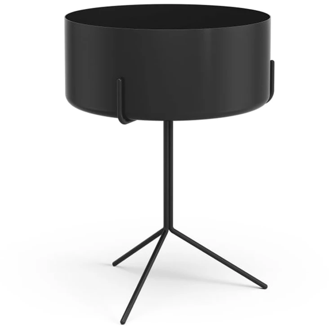 Photo of Drum Table Black, Plant Pot