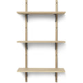 Thumbnail photo of Sector Shelf - Hylde - Eg/sort Messing - T/n - W: 54 X D: 22,1 X H: 102 Cm