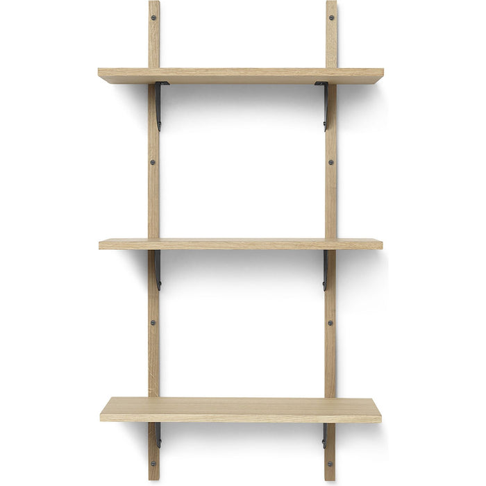 Photo of Sector Shelf - Hylde - Eg/sort Messing - T/n - W: 54 X D: 22,1 X H: 102 Cm