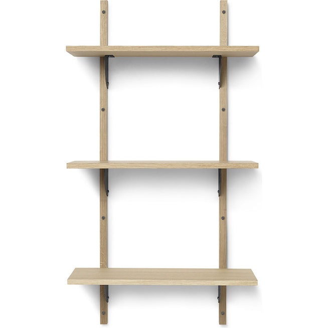 Photo of Sector Shelf - Hylde - Eg/sort Messing - T/n - W: 54 X D: 22,1 X H: 102 Cm