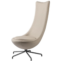 Thumbnail photo of Poul M. Volther Armchair - L41 Bellamie with Swivel Frame - Beige/Black