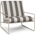 Thumbnail photo of Desert 1-seater - Lænestol - Stripe - Cashmere/chocolate - W79 X H78 X D85 X Sh30 Cm