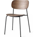 Co Chair Black Steel Base, Stained Oak Seat & Back, Shell Without Upholstery - Matstolar - Norm Architects - Brun - Metall/trä