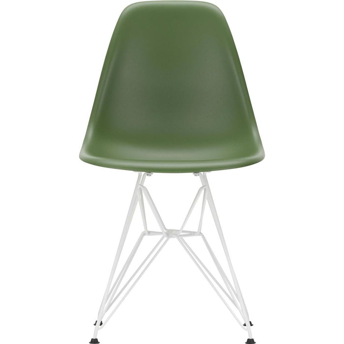 Eames Plastic Chair Dsr - 48 Forest - White Base - Matstolar - Charles & Ray Eames - Grön - Metall/plast