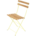 Thumbnail photo of Bistro Chair Natural Frosted Lemon A6 - Garden Chairs - Yellow - Metal/Wood