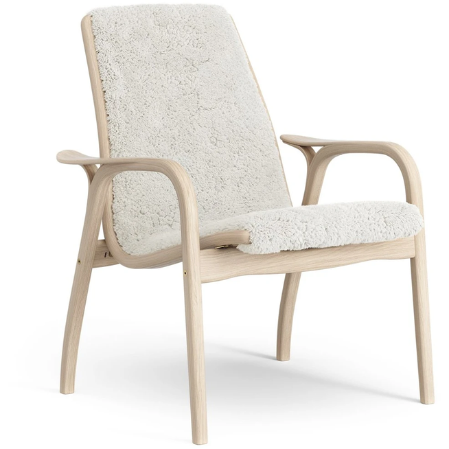 Photo of Laminett Arm Chair White Pigmented Oak/sheep Skin