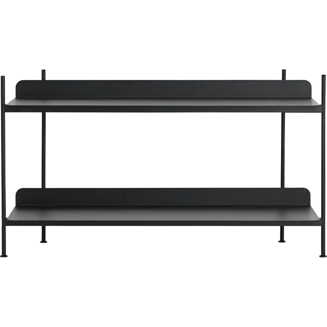 Photo of Compile Shelving System/configuration 1, Black - Shelving System - Cecilie Manz - Black - Metal
