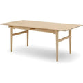 Ch327 Dining table, 190 cm from Carl Hansen & Søn (oak/walnut