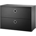 Thumbnail photo of String drawer unit 58x30, black stained ash - Shelving - Nils Strinning - Black - Wood