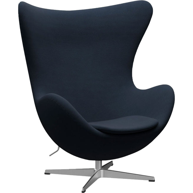 Photo of 3316 Egg, Fabric, Fame 60017 - Swivel chairs - Arne Jacobsen - Blue - Metal/foam