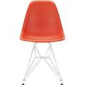 Eames Plastic Chair Dsr - 03 Poppy Red - White Base - Matstolar - Charles & Ray Eames - Röd - Metall/plast