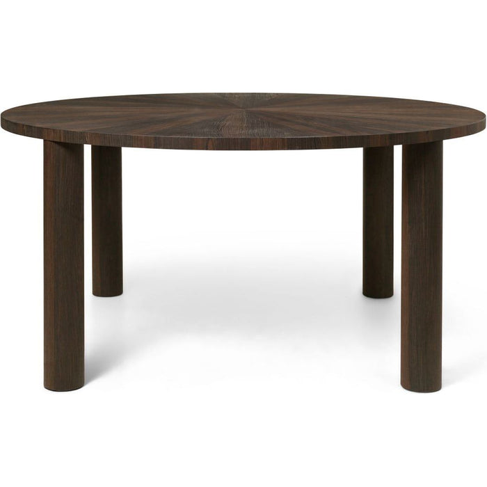 Photo of Post Dining Table - Dining Table - Dark Brown - Ø: 150 x H: 73 cm