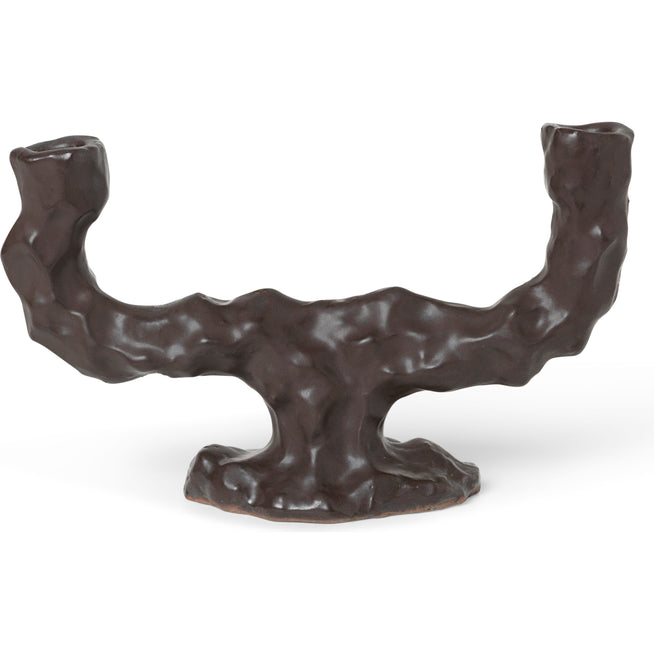 Photo of Dito Candle Holder - Lysestage - Dark Brown