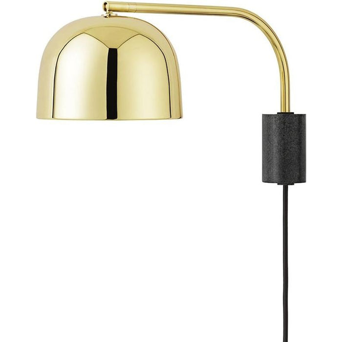 Photo of Grant Wall Lamp Brass, Small- Steel, Granite
