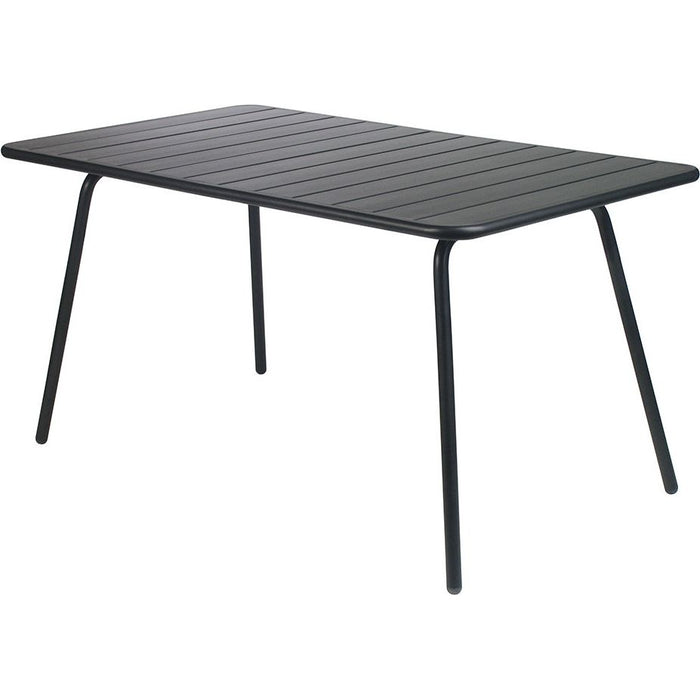 Photo of Luxembourg Table 143 X 80 Cm, Liquorice - Matbord Utomhus - Frédéric Sofia - Svart - Metall