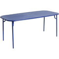 Thumbnail photo of Week-end, Medium Rectangular Table, Blue - Garden Table - Studio Brichet-ziegler - Blue - Metal