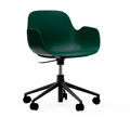 Thumbnail photo of Form Armchair Swivel 5w Gas Lift Alu - Kontorstol - Black Aluminium / 1