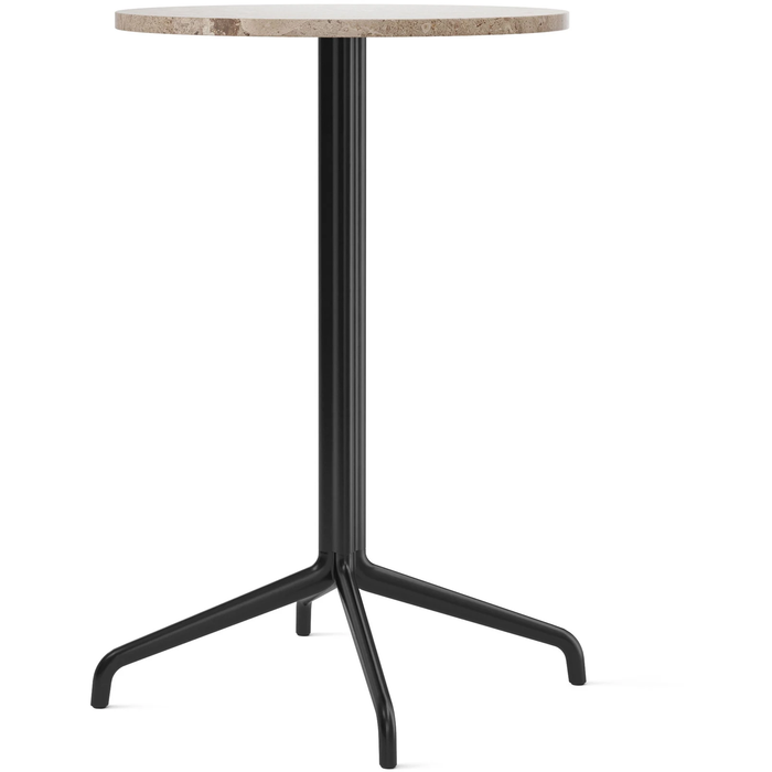 Photo of Harbour Column Counter Table 4-star - Black/sand - Ø60 Cm - Barbord - Norm Architects - Svart - Metall/sten