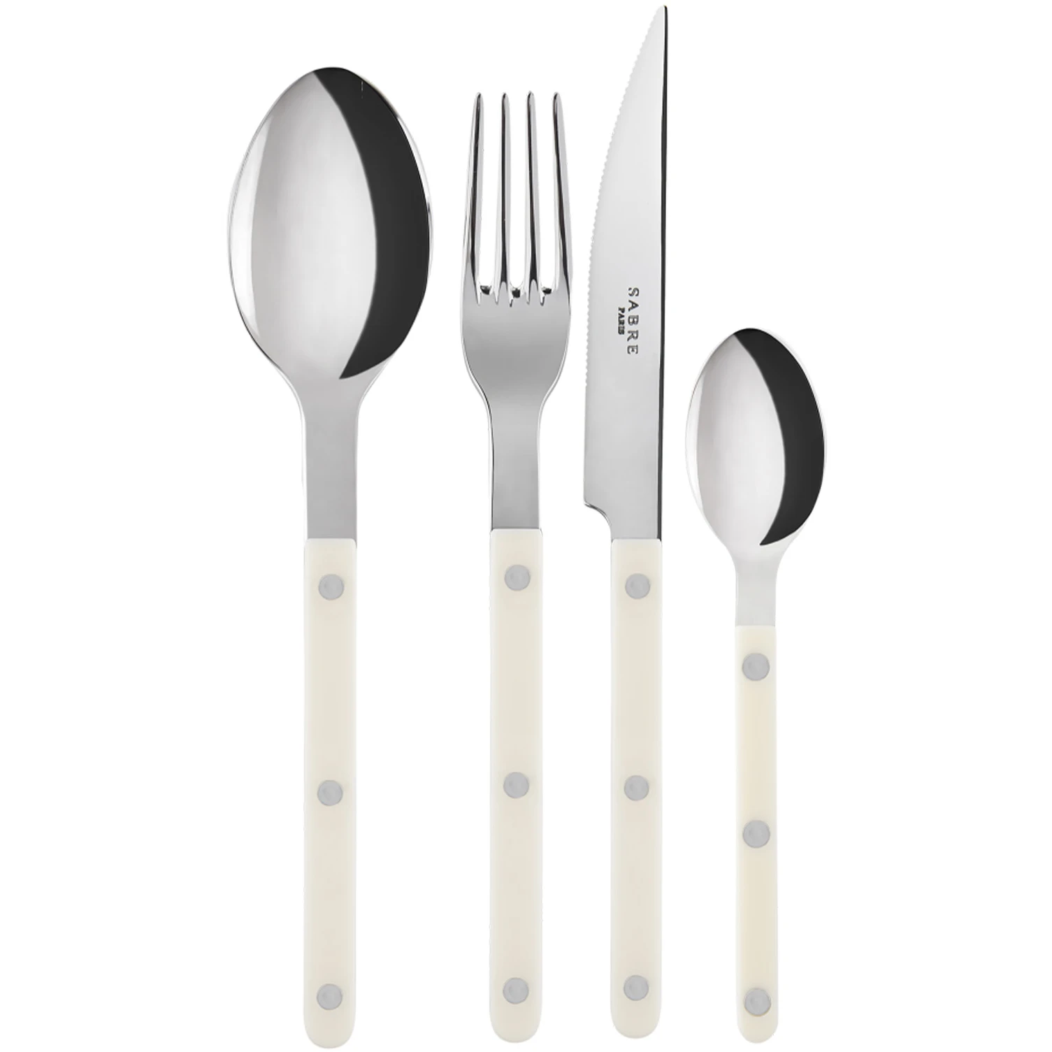 Bistrot Shiny Solid - 4 Pieces Cutlery Set