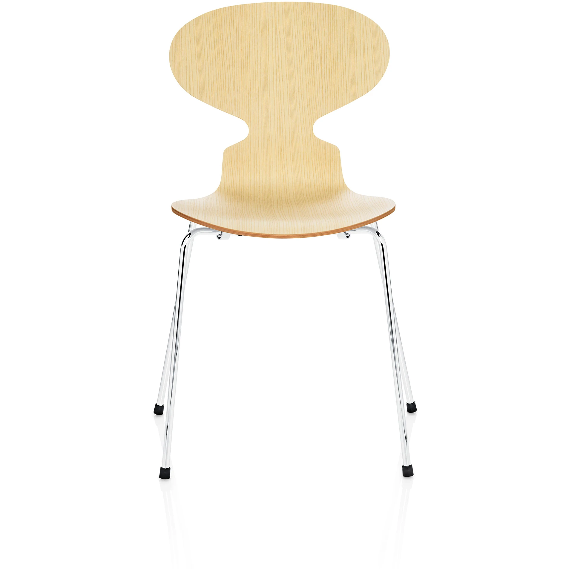 3101 Myran 4 legs, Ash veneer - Dining chairs - Arne Jacobsen - Wood-coloured - Metal/wood