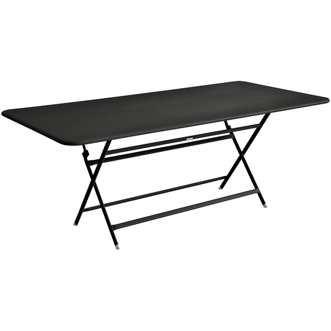 Photo of Caractère Table 190x90 Cm Liquorice 42 - Matbord Utomhus - Studio Fermob - Svart - Metall