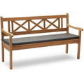 Skagen Bench Cushion, Quickdry Outdoor Foam, Outdoor Textile / Charcoal - Dynor & Kuddar - Skagerak Design Team - Grå