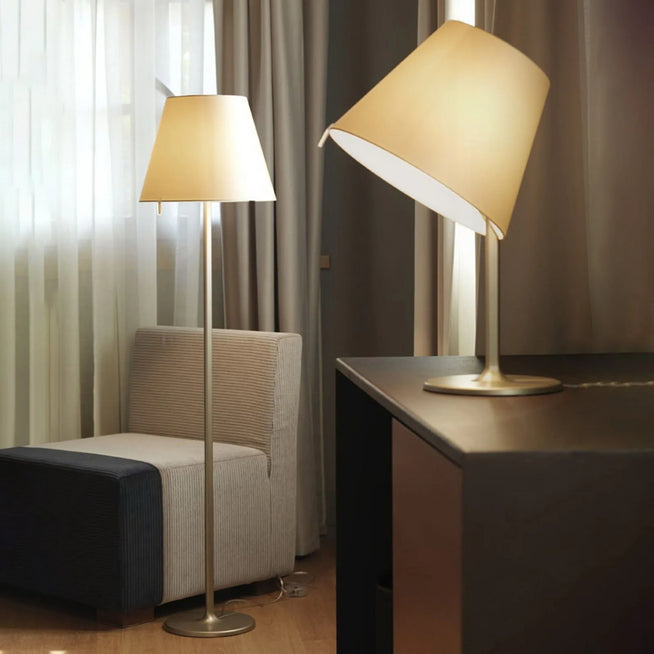 Photo of Melampo Floor Lamp Bronze/Neutral - Shade Lamps - Adrien Gardère - Bronze