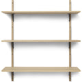 Thumbnail photo of Sector Shelf - Hylde - Eg/sort Messing - T/w - W: 87 X D: 26,1 X H: 102 Cm