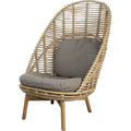Thumbnail photo of Hive Highback Stol - Loungestol - Seat: Natural, Cane-line Weave Ut 3 / Cushion: Taupe, Cane-line Airtouch - W73 X D85 X H79 X Sh35 Cm