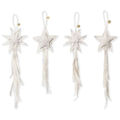 Thumbnail photo of Vela Star Ornaments - Set Of 4 - Juletræspynt - Natural - W8 X H22 X D1 Cm