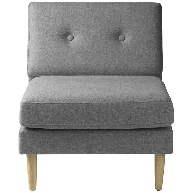 Photo of L42 Firhøj Midter Sofa Module W: 70 cm - Gråfdb Møbler L42 Firhøj Midt Sofa Module W: 70 cm - Grey