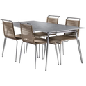 Salto & Sigsgaard Garden Furniture Set with 4 Chairs - Brick