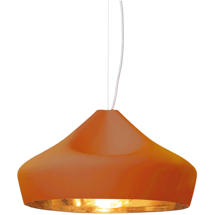 Photo of Pleat Box 47 Led - Terracotta, Gold - Pendellampor - Mashallah,xavier Mañosa - Brun