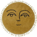 Sun Tufted Rug - Children's Rug - Yellow - Ø130 x H130 cm