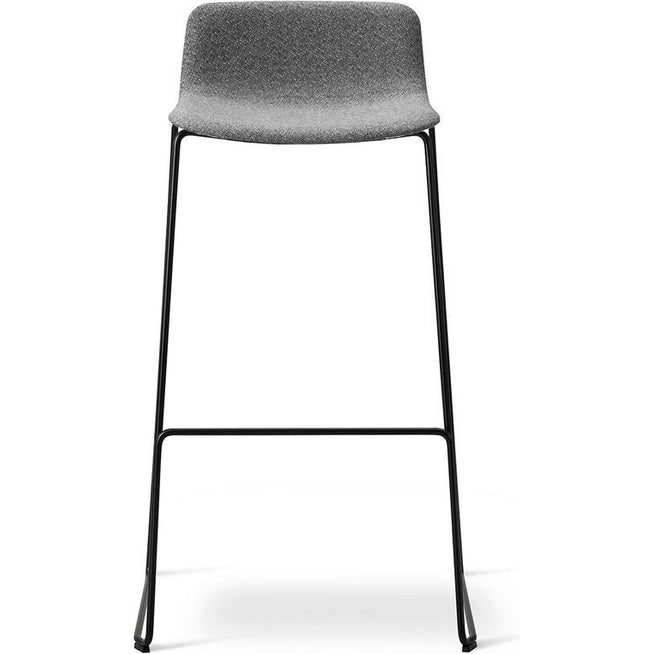 Photo of Pato Sledge Stool 4312 By Welling/Ludvik - Full Upholstery - Bar Stool - Hallingdal 130 - W49,5 X D46,5 X H84 X Sh68 Cm