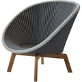 Thumbnail photo of Peacock Swivel Armchair Dark Grey, Aluminium Legs