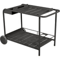 Luxembourg Side Bar/trolley Bar, Liquorice - Small Tables & Outdoor Side Tables - Frédéric Sofia - Black - Metal