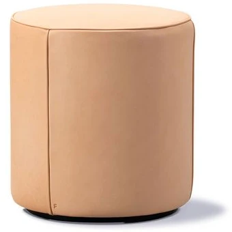 Mono Pouf 7421 By Due & Trampedach - Puf - Vegeta 90 Natural - Ø39 X H43 Cm
