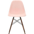 Eames Plastic Chair Dsw - 41 Pale Rose - Dark Maple - Matstolar - Charles & Ray Eames - Rosa - Metall/trä/plast