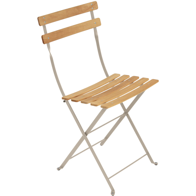 Photo of Bistro Natural Chair, Nutmeg - Garden chairs - Beige - Metal/wood
