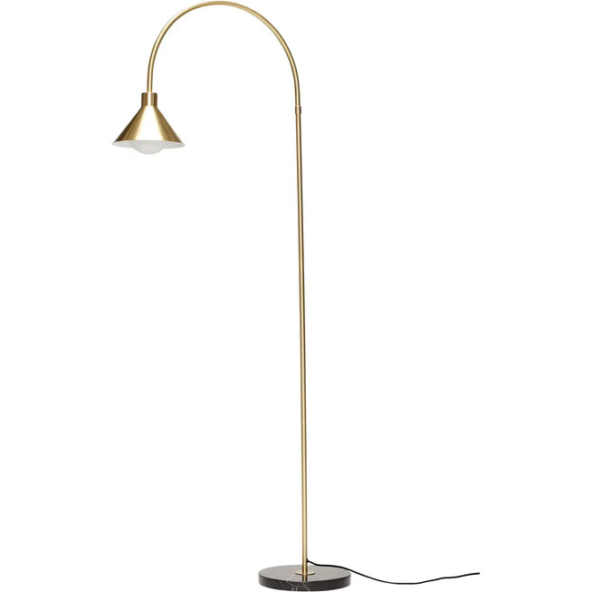Photo of Floor Lamp Metal / Marble - Brass