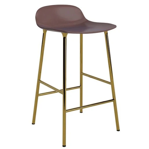 Photo of Form Bar Stool 65 Cm Brass