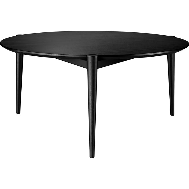 Photo of D102 Søs Coffee Table Ø85 Cm Oak Black Painted