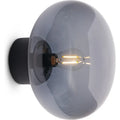 Thumbnail photo of Karl-johan Wall Lamp Black Stain Oak/smoke Glass