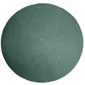 Circle Rug Round Dark Green